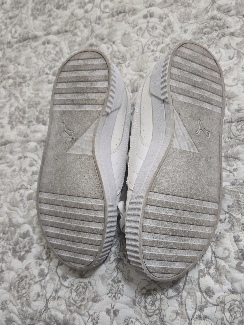 Puma Women’s White Lace-Up Sneakers - Picture 6 of 6